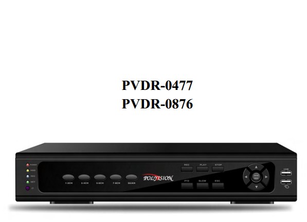 Видеорегистраторы PVDR-0477, PVDR-0876